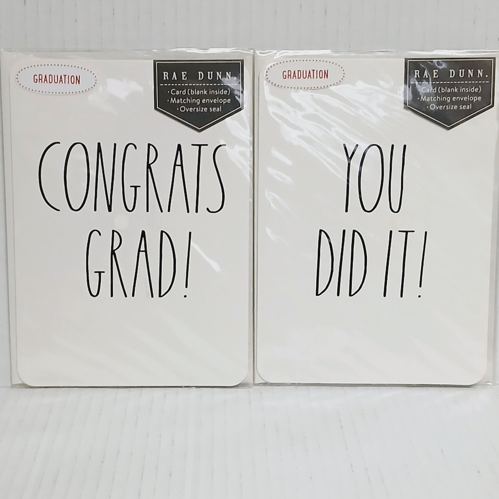 Rae Dunn Graduation Cards with Envelopes